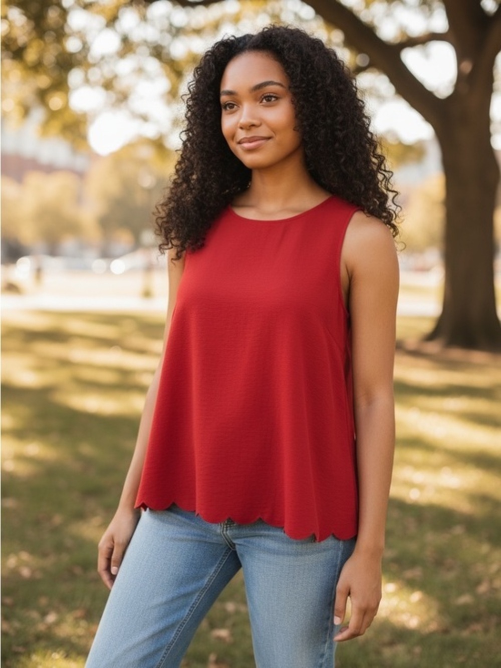Shein Wine Red Blouse